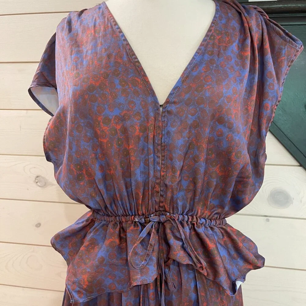 021New Free People Dreambound Maxi Skirt Red/Blue NWOT Sizes XS & L - Picture 7 of 11